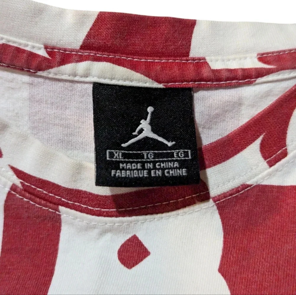 Vintage Air Jordan Brand Red and White Size XL